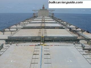 A Bulk carrier deck area